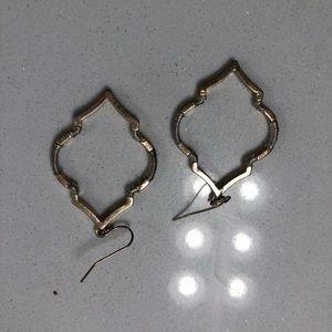 Gold & Silver drop earrings